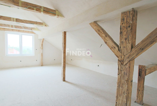 Prodej podkrovního bytu 1+kk, 47 m2, Hartmanice, Šumava